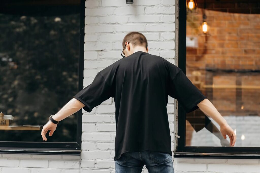 Camiseta Oversize Negra